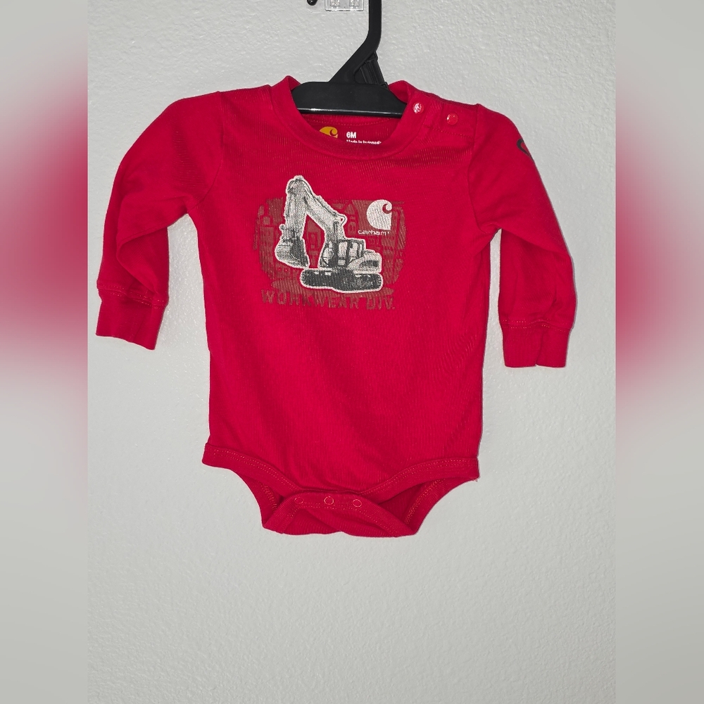Carhartt Red Long Sleeve Excavator Bodysuit